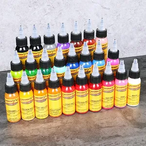 TOP Tattoo Ink Pigment 16 Color Permanent Set 1oz   30ml   Bottle Makeup Tool Color
