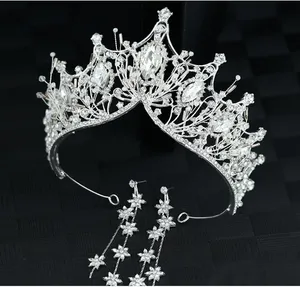 Tiara Corona Di Cristallo Per Matrimonio - Principessa, Con Pietre Lucenti, Regalo Per Feste E Compleanni - Foto 7