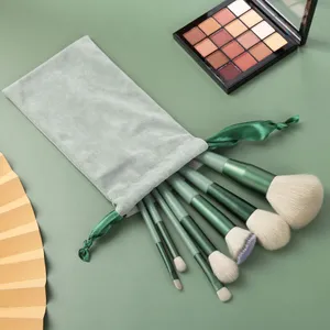 Makeup Brushes 13pcs/set Professional green Brush Set Makeup Foundation Powder Beauty Tools Cosmetic Brush Kits free DHL