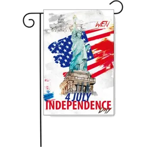 30*45CM American National Day Banner US Independence Day Flag Courtyard Garden Banner High-grade National Day Garden Banner Flags