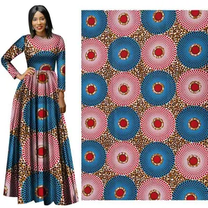 Ankara African Polyester Wax Prints Fabric Binta Real Wax High Quality 6 yards lot African Fabric for Party Dress