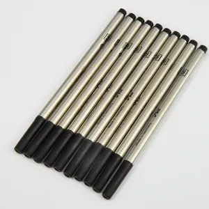 Wholesale price 0.6mm black biue M refill for Roller ball pen stationery write smooth pen accessories 710