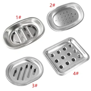 High Quality Stainless Steel Soap Stand Holder Functional Bathroom Stainless Soap Dishs Tray Box Fast Shipping F2421