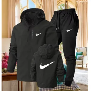 nike joggers and hoodie set mens