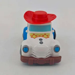 Coche De Juguete Press And Go: Animal De Dibujos Animados Con Movimiento Por Inercia Para Peques