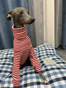 Petitebella Hundeshirt Baseball-Design – Gestreift In Weiß/Rot, Größe M