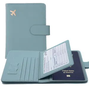 JLorenz® Nuovo Porta Passaporto da Viaggio con Protezione RFID per Carta di Credito e Tasca per