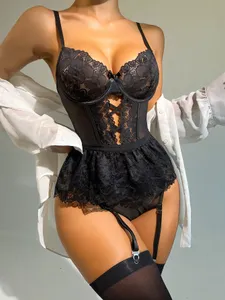 Lingerie Donna Sexy Set 2 Pezzi - Reggiseno E Perizoma In Pizzo, Per Serate Speciali - Foto 12