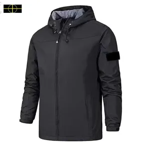 Stone  フード付きジャンパー Stone Island Compass-logo Hooded Down Jacket | Black | FARFETCH