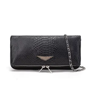 Sac à Main Zadig & Voltaire En Cuir Noir - Neuf Avec étiquettes - Style Porté épaule