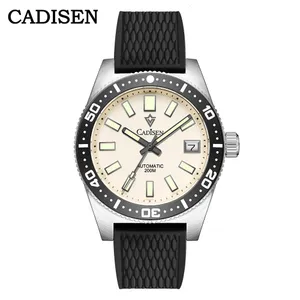 CADISEN Orologio Automatico Uomo In Vetro Zaffiro | Impermeabile 50m | Cassa E Cinturino In Acciaio Inossidabile