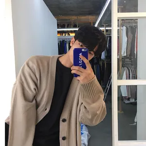 Wholesale Cheap Cardigan Sweater Male Buy in Bulk on