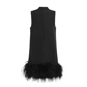 sachin and babi light blue dress Feather Dress & Feather Dress Wholesale - Elegant Luxury Style