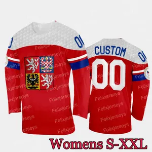 Maillot Shirt Trikot De Hockey Sur Glace République Tchèque Tg. XL