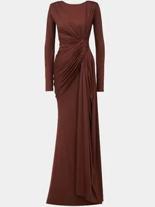 dhgate long sleeve dress Tea Length Dresses For Wedding Guests: Yellow Deep... From Lovemydress, $83.12