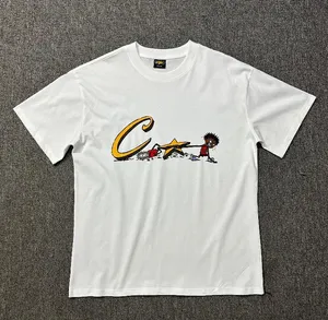 トップス corteiz tee xl Corteiz Men's White T-shirt L, Gray Logo Cortiez t-shirt