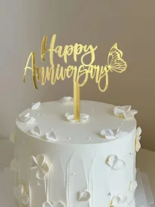 Taartdecoratie verjaardag 18 gouden Happy Birthday taartdecoratie 17 stuks topper taart Happy Birthday cake topper verjaardag voor vrouwen mannen verjaardagsfeest