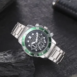 Orologio Da Uomo Al Quarzo Con Quadrante Intagliato, Cinturino In Acciaio Inox, Impermeabile 30m, Data