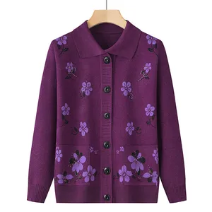 Cardigan Donna Leggero Con Ricami Floreali - Maglione Elegante Per Signore, In Tessuto Morbido - Foto 2