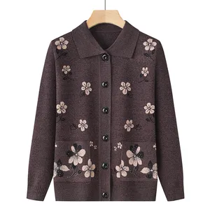 Cardigan Donna Leggero Con Ricami Floreali - Maglione Elegante Per Signore, In Tessuto Morbido - Foto 13