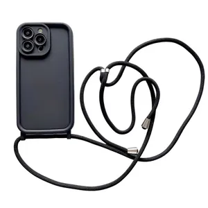 Coque IPhone Avec Cordon Collier - Universelle Pour Modèles SE/7/8/X/11/12/13/14 Pro/Max/Mini