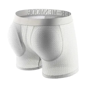 Boxer Uomo Butt Lifter Intimo Imbottito Per Aumentare Il Volume Imbottiture Rimovibili Per Sedere E Fianchi Mutande Push Up Shapewear (Color - Foto 9