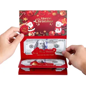 Christmas Money Envelopes For Cash Gifts, 20-Pack Xmas Money Holders With Gold Foil Design, Holiday Cash & Coin Envelopes, Holiday Sparkle Series, 3.5 X 6.5 Inches