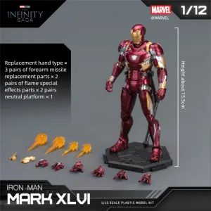 7in ZD Toy 1:10 Marvel Iron Man Mark16 Action Figure Collection Toys 7in ZD Toy 1:10 Marvel Iron Man Mark16 Action Figure Collection Toys
