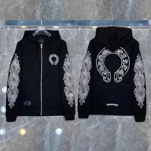 Parka CHROME HEARTS En Coton Noir Avec Motif Fer à Cheval - Taille Homme XL - Occasion En Bon état