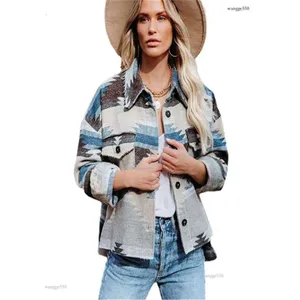 Dames etnische stijl print sweatshirt westerse Azteekse print trui 3D