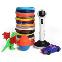 Stylo 3D pour enfants,impression de dessin avec écran LCD,PLA,Filament de  1.75mm,jouets pour enfants,cadeau d'anniversaire,de noël,DIY - Type Blue  with 50M PLA