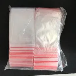 Bolsas de polietileno esmerilado, 100 bolsas de almacenamiento con  cremallera de 6 x 9 pulgadas, bolsa de plástico pequeña con cierre de  cremallera