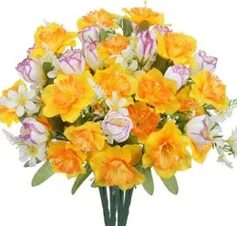 Bouquets de fleurs de lavande artificielles pour f... - Grandado