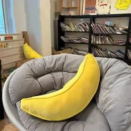 Oreiller Peluche Banane - Jouet Câlin, Forme De Banane Souriante, Doux, Pour Enfants Et Adultes, Décoration Chambre