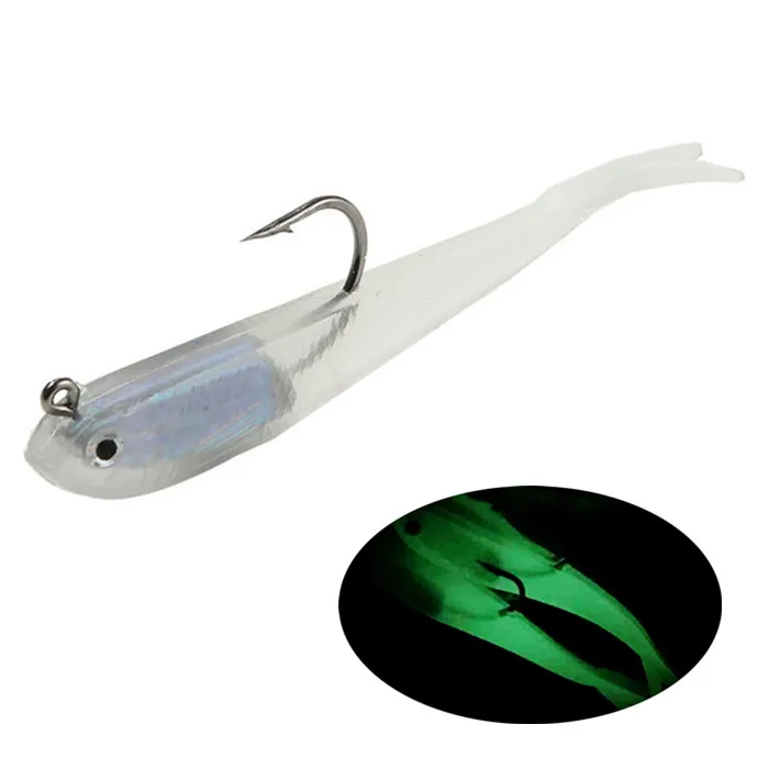 7.5cm 6g Bionic Fish Hook Soft Baits & Lures Jigs Single Hooks Fishhooks 6 Kinds Of Color Silicone Fishing Gear Wholesale-2