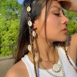 70 Accesorios Para Trenzas Y Rastas: Clips Y Joyas Doradas Para El Cabello, Ideales Para Festivales Y Peinados Creativos