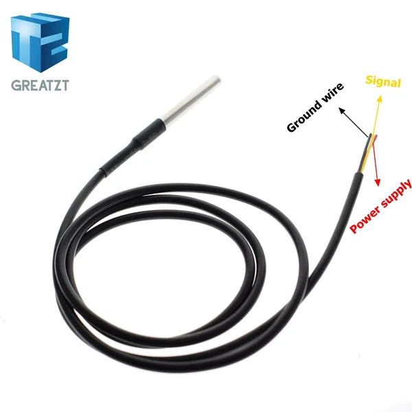 Wholesale Cheap Sensors GREATZT DS18B20 Stainless Steel Package 1 2