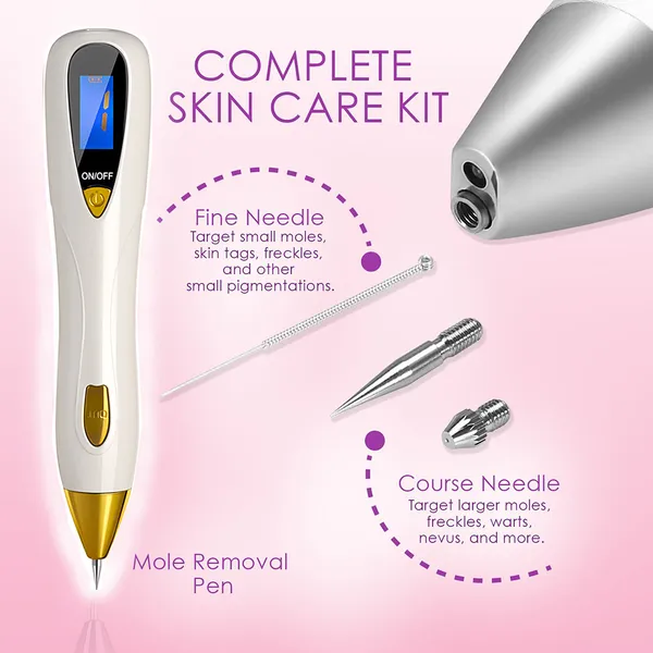 KONMISON Spot Mole Freckle Removal Plasma Pen Skin Care Spots Removal Machine LCD Sweep Spot Mole Wart Corns Dark Spot Remover