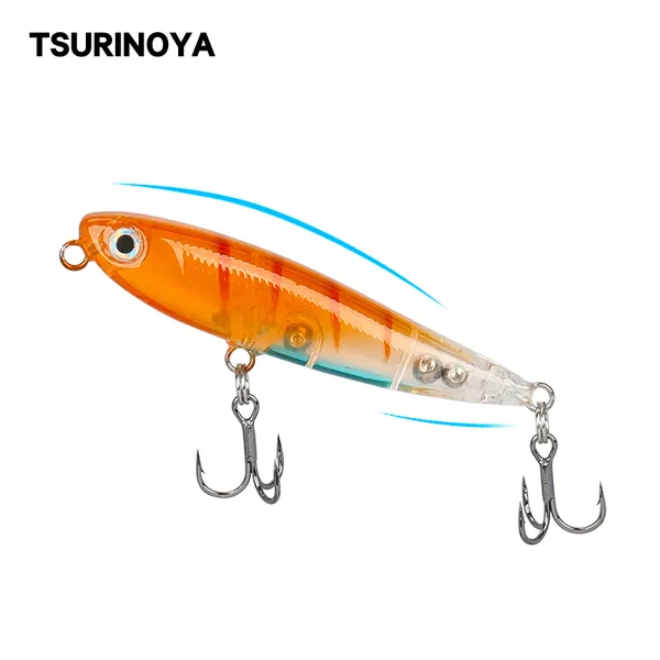 Fishing Lures TSURINOYA Pencil Hard Fishing Lure DW64 60mm 3.1g Top Water  Mini Floating Long Casting Hard Bait Finesse Trout LuresFrom Sport_11,  $7.58