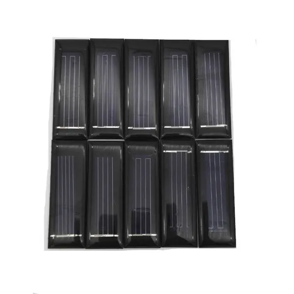 배터리 세포, 패널 Sunyima 10pcs 0.5V 100mA 53 * 18mm 태양 전지 패널 에폭시 다결정 DIY 배터리 전원 충전기 미니 태양 전지 2020