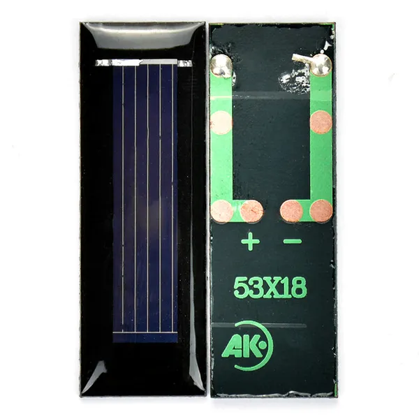 배터리 세포, 패널 Sunyima 10pcs 0.5V 100mA 53 * 18mm 태양 전지 패널 에폭시 다결정 DIY 배터리 전원 충전기 미니 태양 전지 2020