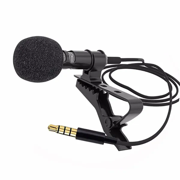 Micrófono Estéreo para Coche,Micrófono Externo De 3,5 mm,Mini Micrófono con  Clip,Minimicrófono Externo De 3,5 mm,Micrófono para Radio De Coche,Mini
