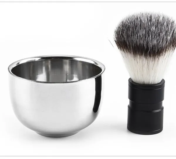 2022 Men's Durable Stainless Steel Shave Soap Cup Professional Barber Salon For Brush Shinning Shaving Mug Bowl Face Care Gift