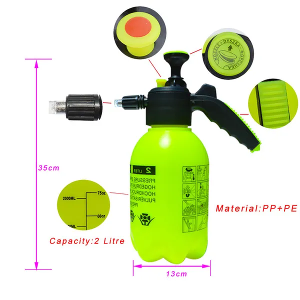 Pulverizador de presión de acción de bomba Bomba de mano Botella de spray  de jardín multiusos riego de plantas Limpieza de automóviles Pulverizador