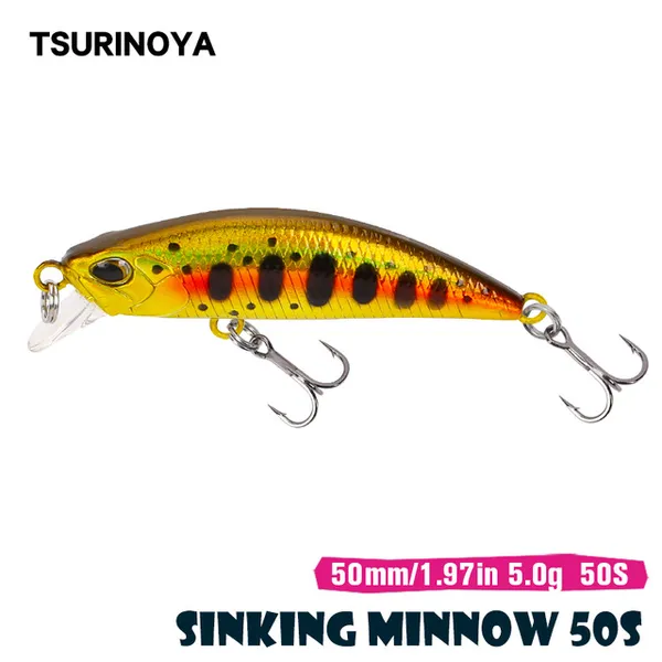Ishing Lures TSURINOYA DW63 Sinking Minnow Lure Set 50mm 5g Mini