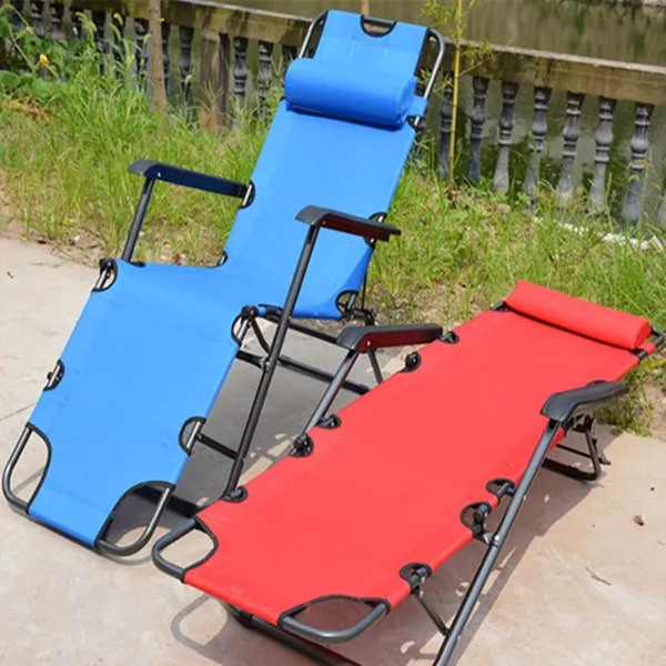 Garden Sets Wholesaler Lailaihangdao Sells 178 61 30cm Portable Metal Oxford Cloth Folding Chairs Office Napping Chairs Beach Bed Chair Outdoor