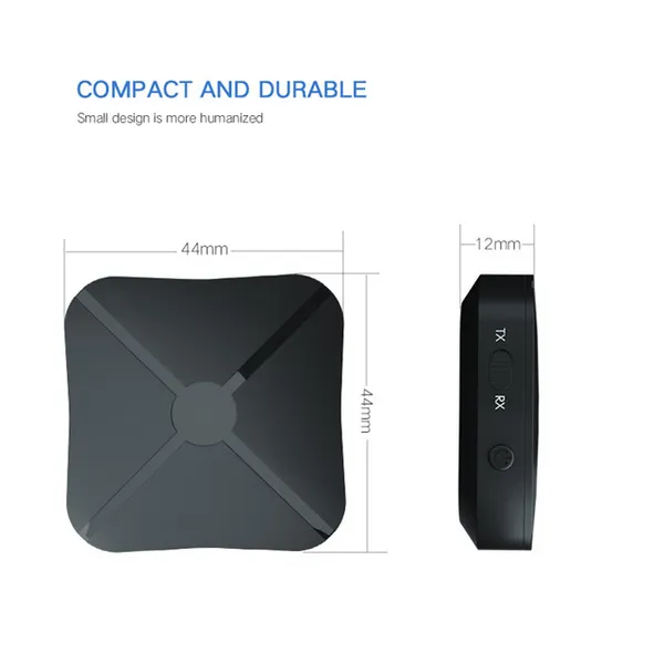 Wireless Adapter 2 in 1 Stereo Bluetooth 4.2 Receiver Transmitter Home TV MP3 PC Wireless Adapter Audio 3.5MM AUX