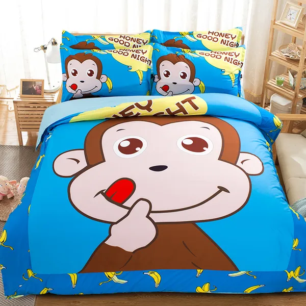 Crazy And High Quality Cartoon Bedding Sets 100 Cotton Home Textiles Dropship Duvet Cover Full King From
