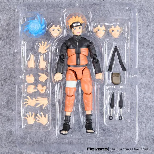Genuine 14cm Naruto movable Uchiha Sasuke Uzumaki Naruto action figure toy