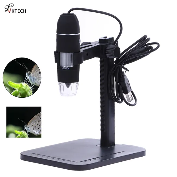 100X Microscope With Led Magnifying Glass Pu Protective Microscope And  Instruction Manual Pocket Microscope For USB Microscopes Led Lights With  Case